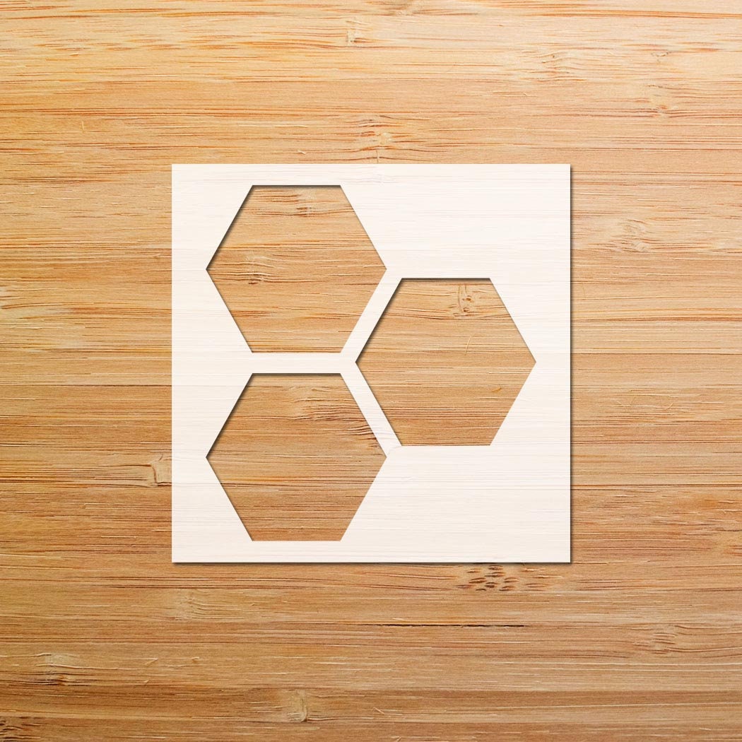 Honey Comb Stencil Bee Hive Stencil Hexagon Stencil Honey - Etsy