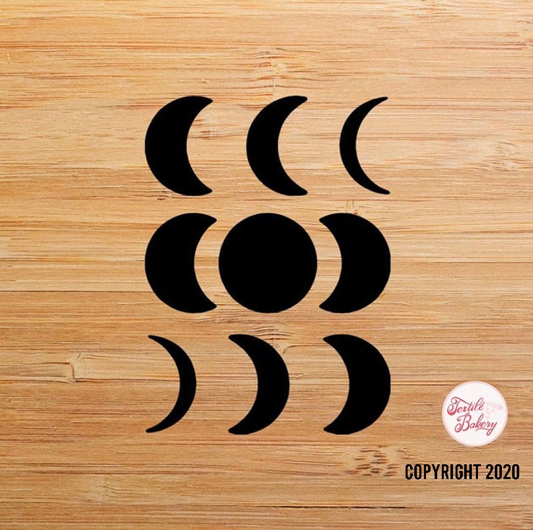 Moon Phases Stencil Magical Stencil Moon Stencil Moons | Etsy
