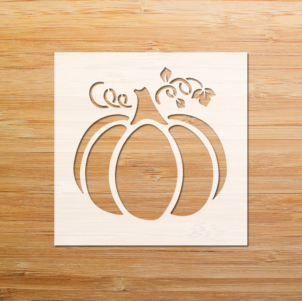 Pumpkin Stencil Thanksgiving Pumpkin Stencil Cute Pumpkin - Etsy