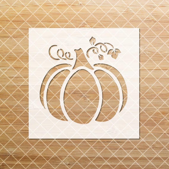 Pumpkin Stencil, Thanksgiving Pumpkin Stencil, Cute Pumpkin Stencil, Fall Pumpkin Stencil, Wall Stencil, Reusable Stencil, DIY Stencil