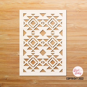 Quilt Barn Stencil, Silhouette Stencil, Quilt Stencil, Hip Stencil Design, Tile stencil, DIY Stencil, Wall stencil, Geometric Stencil - 4