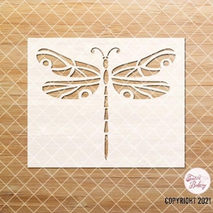 Dragonfly Stencil, Silhouette Stencil, Stencil, Animal Stencil, Craft Stencil, Reusable stencil, Dragonfly for Painting, DIY Stencil