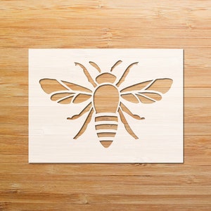 Bee Stencil, Bee Silhouette Stencil, Bee Body Stencil, Bee Stencil Design, Craft Stencil,  Reusable stencil, Bee Design Stencil, DIY Stencil