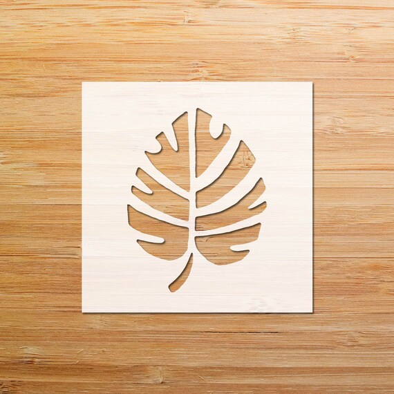 Monstera Stencil, Monstera Stencil Leaves, Stencil, Tropical Leaves Stencil, Wall Stencil, Reusable Stencil, Tile Stencil, Leaf Stencil, DIY