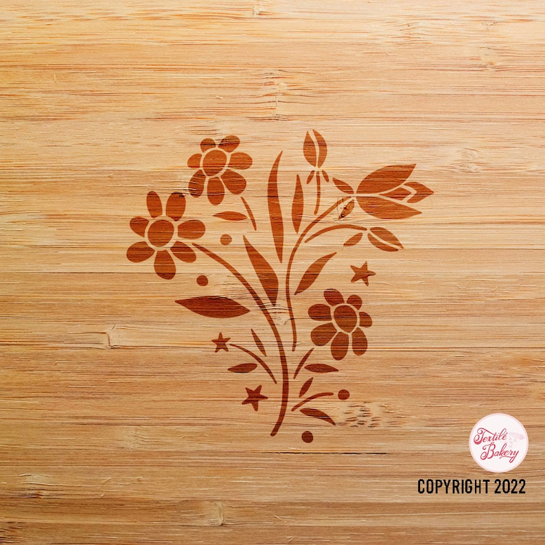 Wild Flowers Stencil Flower Stencils for Painting Flower Etsy