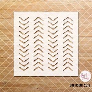 Arrows Tile Stencil, Stencil Design, Fabric Tile Stencil, Chevron Tile Stencil, Reusable Stencil, Pattern Stencil, Floor Wall Stencil - 8