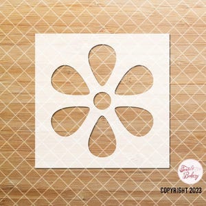 Daisy Stencil, Boho Flower Stencil, Floral Stencil, Single Daisy Stencil, Wall Stencil, Journal Stencil, Card-making Stencil, Craft Stencil