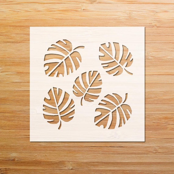 Jungle Leaf Stencils For Walls Wall Design Ideas