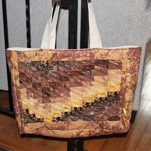 Large Heavy Duty Bargello Quilted Cotton Fabric Canvas Lined Eco ...