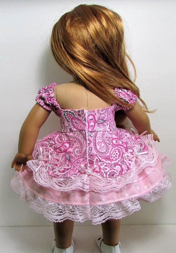 American Girl Doll Julie/'s Purple Lavender Paisley Holiday Outfit NEW!
