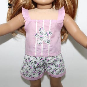 18&quot; Doll Clothes fit American Girl Summer Shorts / Camisole Set SWEET LITTLE ANGEL