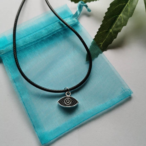 The Eye Waxed Cord Necklace
