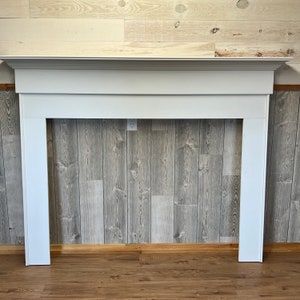 1001-Fireplace Mantel Surround Primed White - 48 x 42