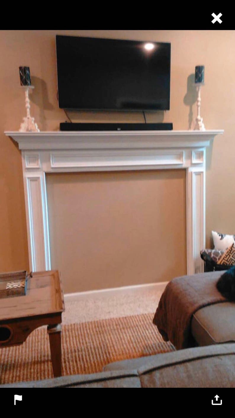 1009fireplace Mantel Surround Paint Grade Etsy