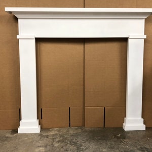 1019 -Fireplace Mantel Primed White - 48 x