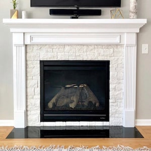 1008S Mantel surround  unfinished w/ picture frame on header  Handcrafted Primed at an extra charge