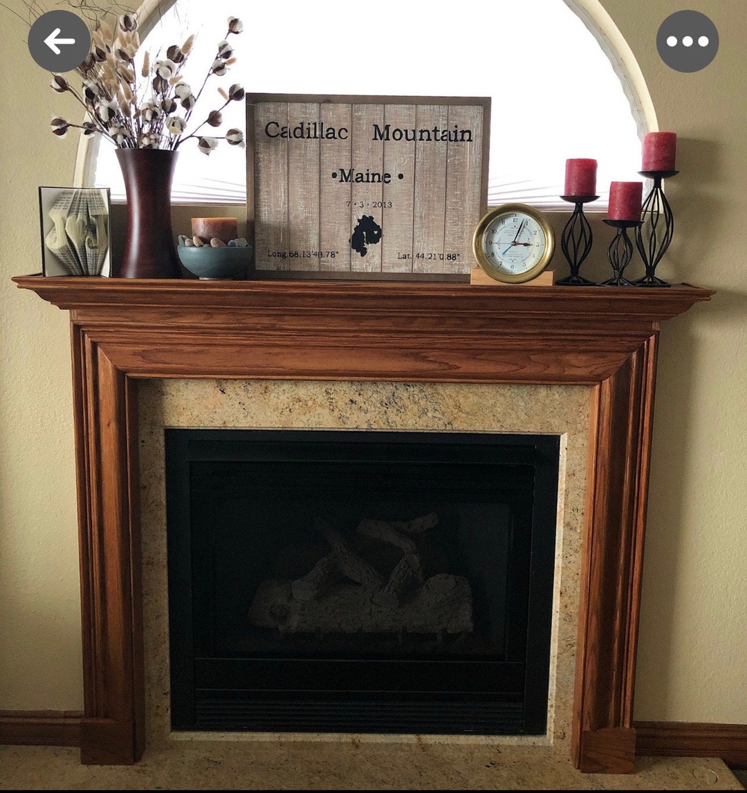 1006fireplace Mantel Surround Unfinished. as Shown is Customer Staining Etsy