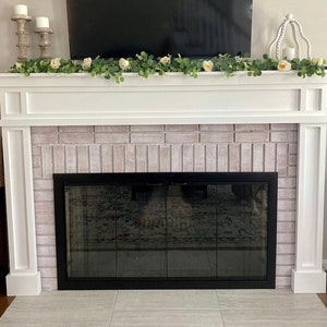 1003P USA MADE Fireplace Mantel Primed with foot. Built to fit