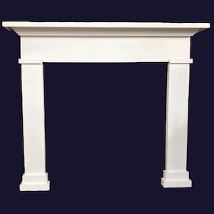 1019 -Fireplace Mantel Primed White - 48 x