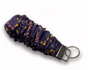 Key ring, scrunchies, flowers, autumn, purple