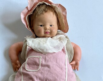 vintage 17" Baby Dear Look A Like Clone Poupée bébé clone