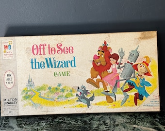 Wizard of Oz Board Game Milton Bradley 1968 Off To See The Wizard