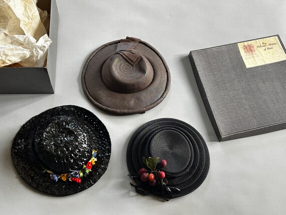 Vintage Ladies Hat Lot (3) Henri Bendel etc. with… - image 3