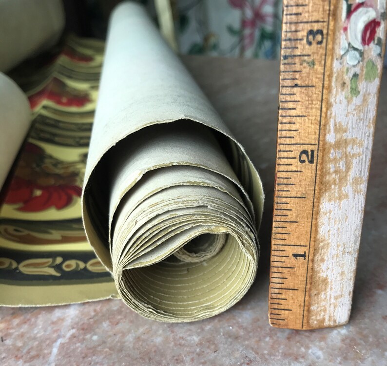 Antique Band Box Wallpaper 1852 AWPMA 3 Yd Roll Garden Botanical Floral Print