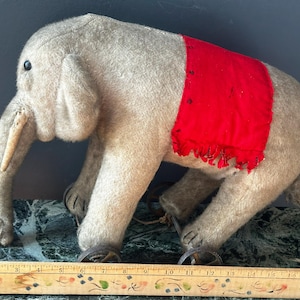 STEIFF ANIMAL ÉLÉPHANT 0510/28- Trampy - 27cm Type Haut - État Parfait