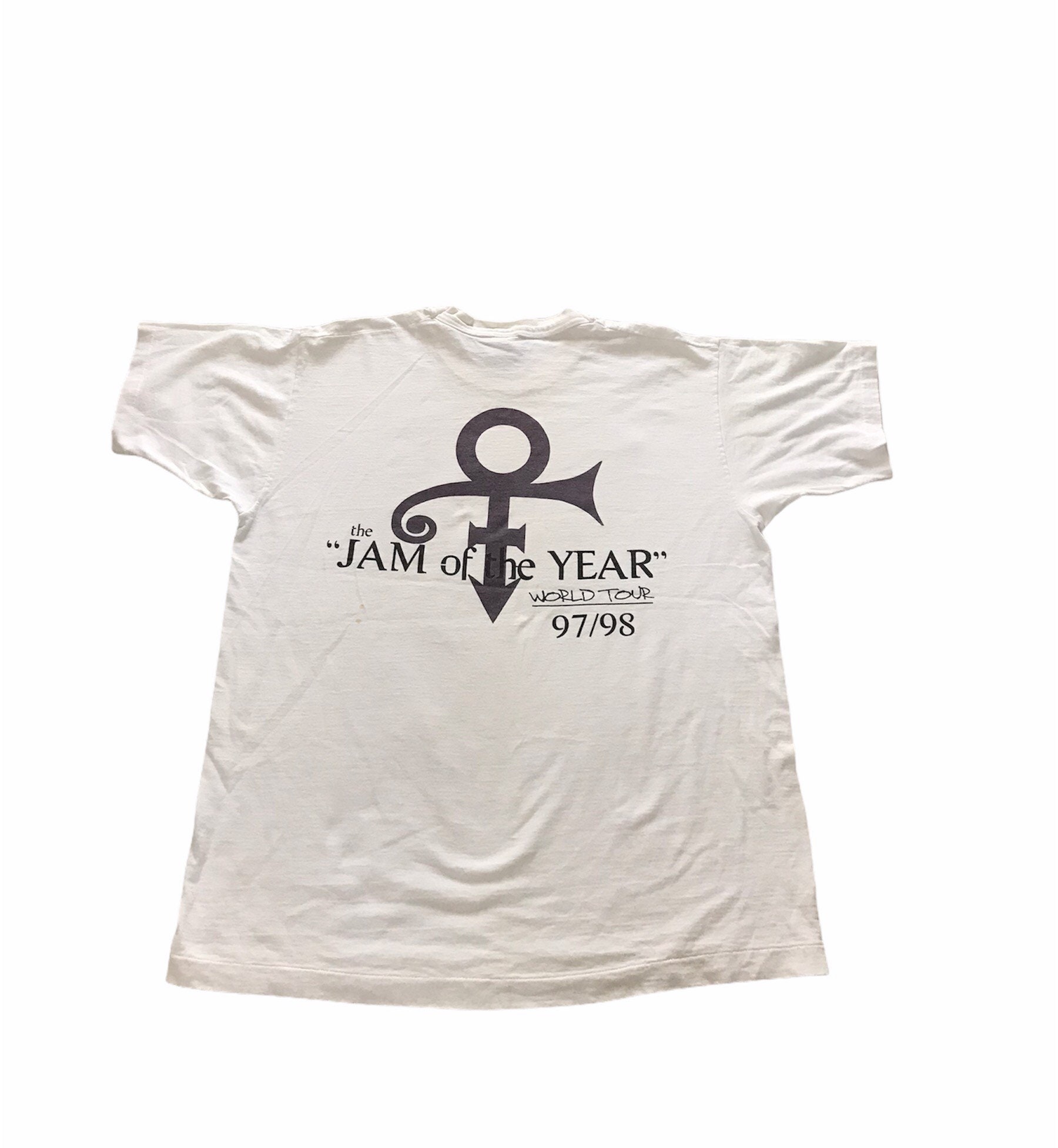 199798 PRINCE Jam of the Year World Tour Distressed Vintage T Etsy