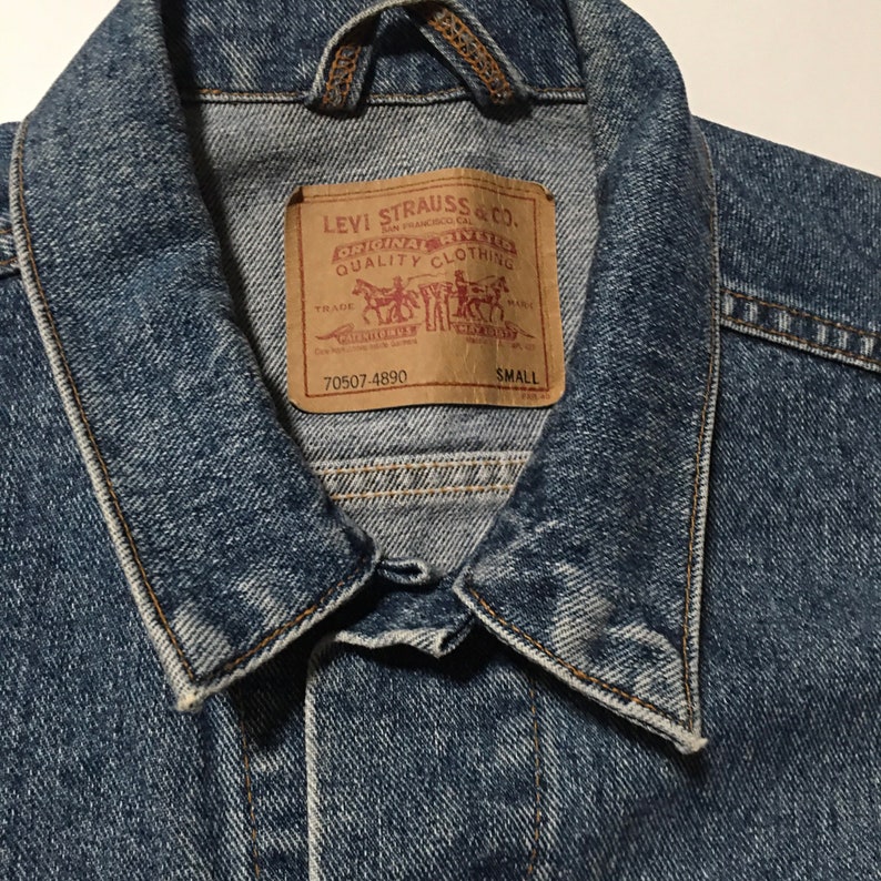 1990s LEVIS TRUCKER JACKET Denim Oversized Vintage Jacket // - Etsy
