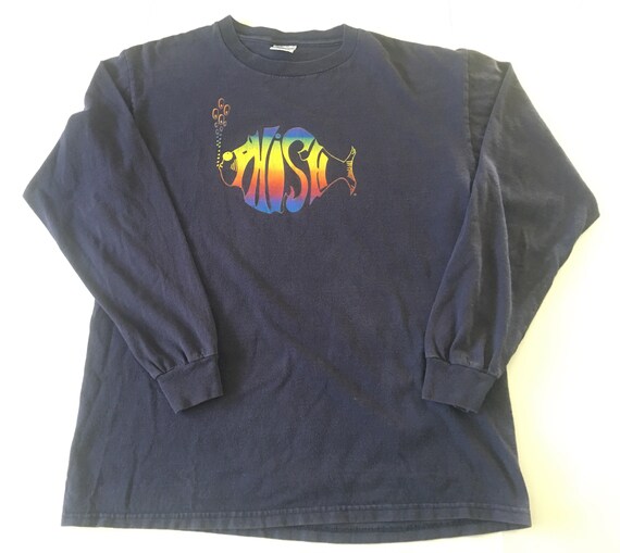 1997 PHISH Rainbow Logo Distressed Vintage Longsle