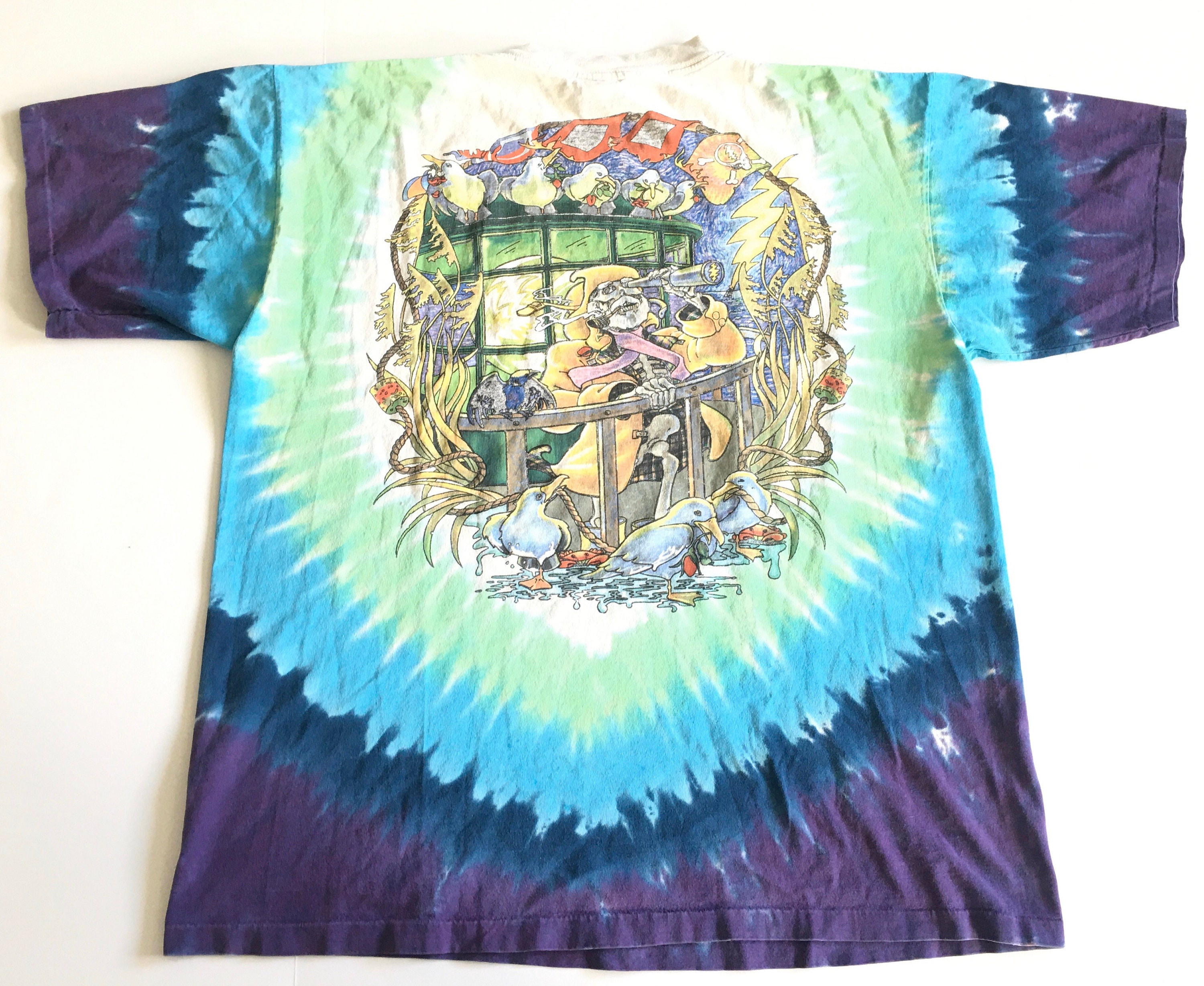 grateful dead t shirt liquid blue