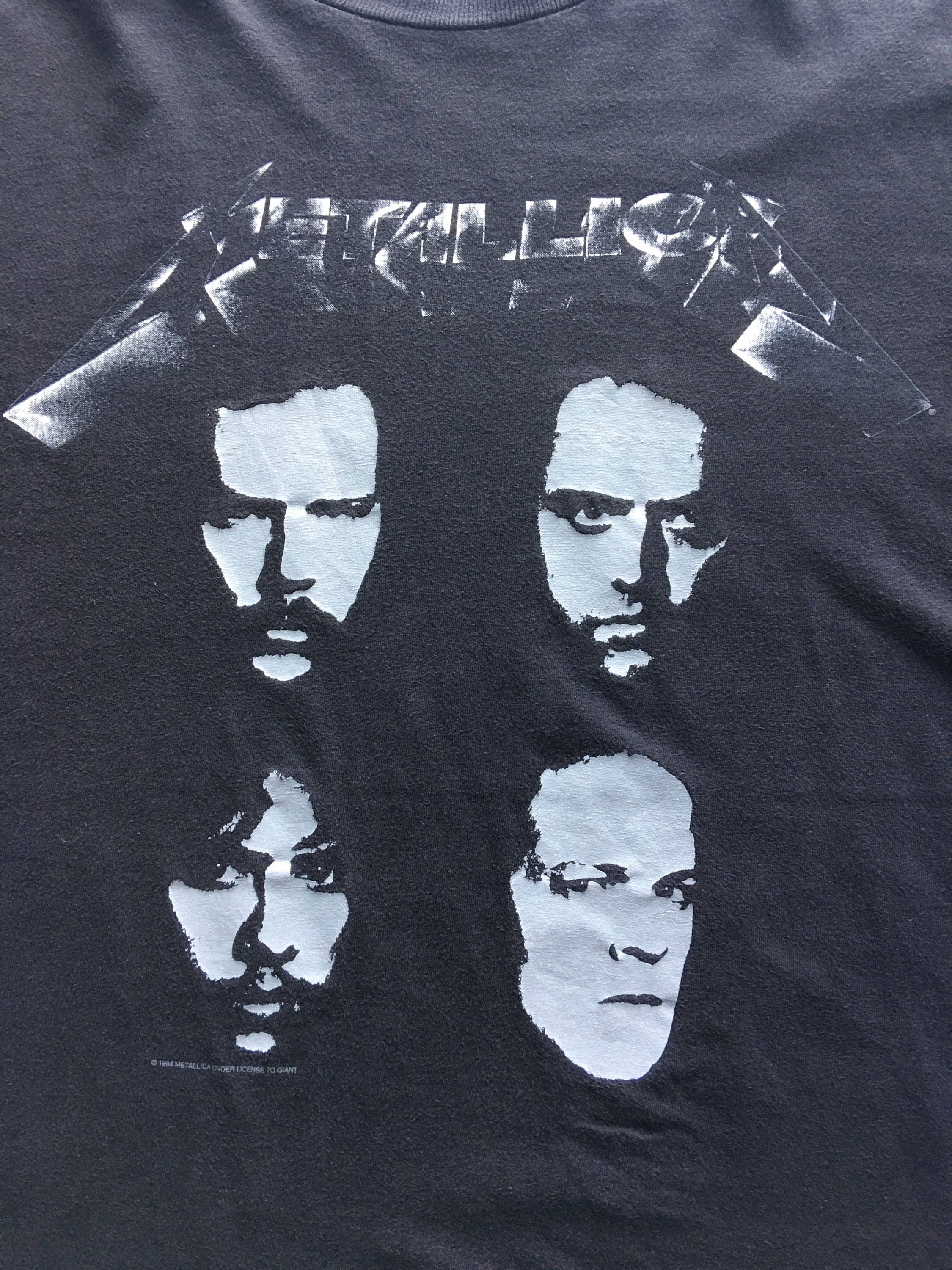 Samle kalligraf Gå ud 1994 METALLICA BLACK ALBUM Distressed Vintage T Shirt Promo // - Etsy