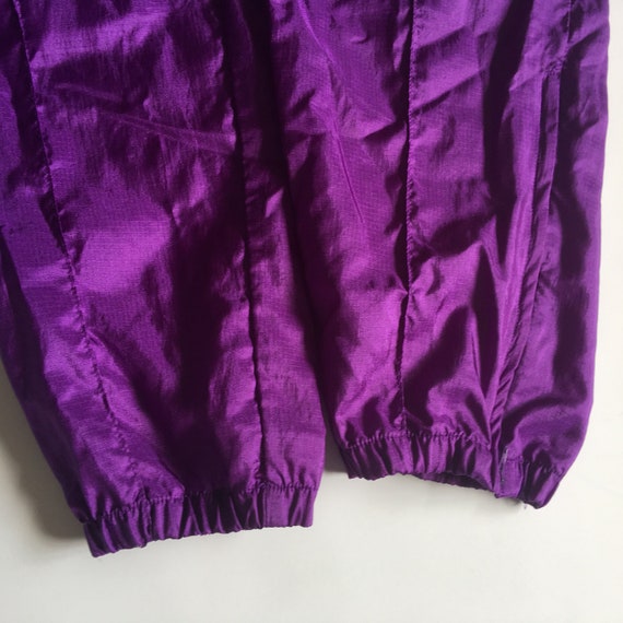 1980s NIKE Purple Lightweight Nylon Vintage Jogge… - image 4