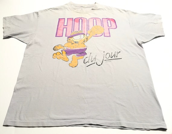 1978 GARFIELD HOOP Du Jour Single Stitch Distresse