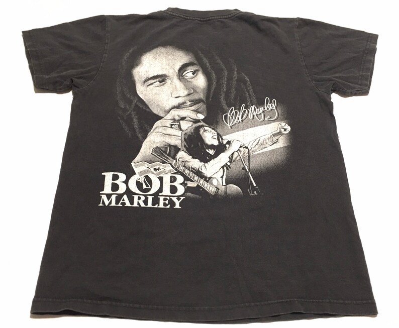 1990s BOB MARLEY Double Sided Lion of Judah Graphic Vintage T - Etsy