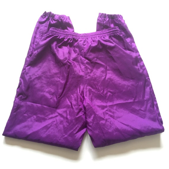 1980s NIKE Purple Lightweight Nylon Vintage Jogge… - image 3