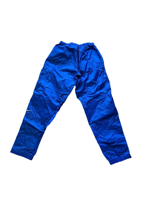 1990s NIKE Gray Tag Blue Light Weight Vintage Pant