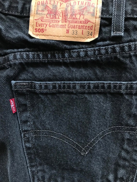 1990s LEVIS 505 Red Tab Vintage Denim // Size 33 … - image 5