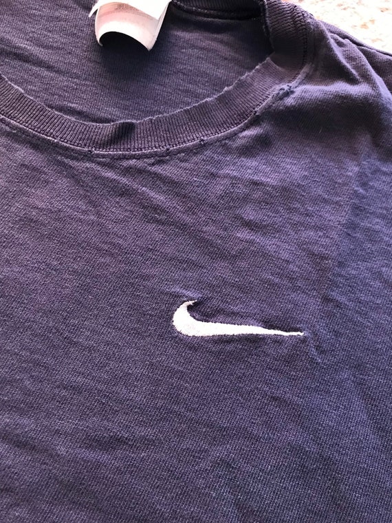 1990s NIKE Embroidered Distressed Vintage Cut Off… - image 3