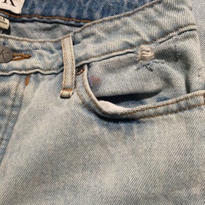 1990s Ck CALVIN KLEIN Distressed Vintage Denim // Size 24 actual fit is 27 Waist image 5