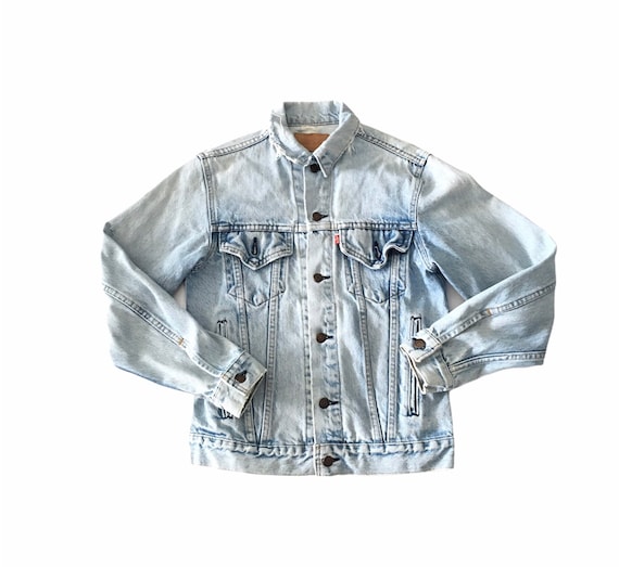 1980s LEVIS Red Tab Distressed Light Wash Vintage… - image 1