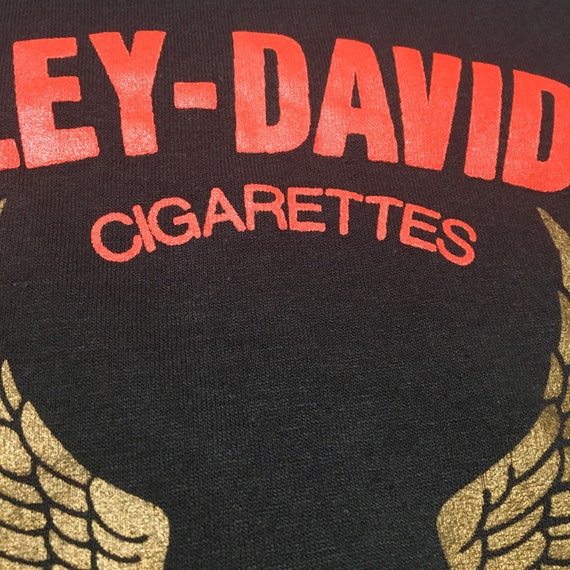 1980s HARLEY DAVIDSON CIGARETTES Screen Stars T-S… - image 6