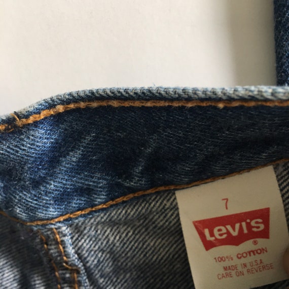 1980s LEVIS Double Red Tab 501 Button Fly Vintage… - image 6