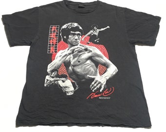 1997 BRUCE LEE Single Stitch Distressed Vintage T Shirt // Size XLarge