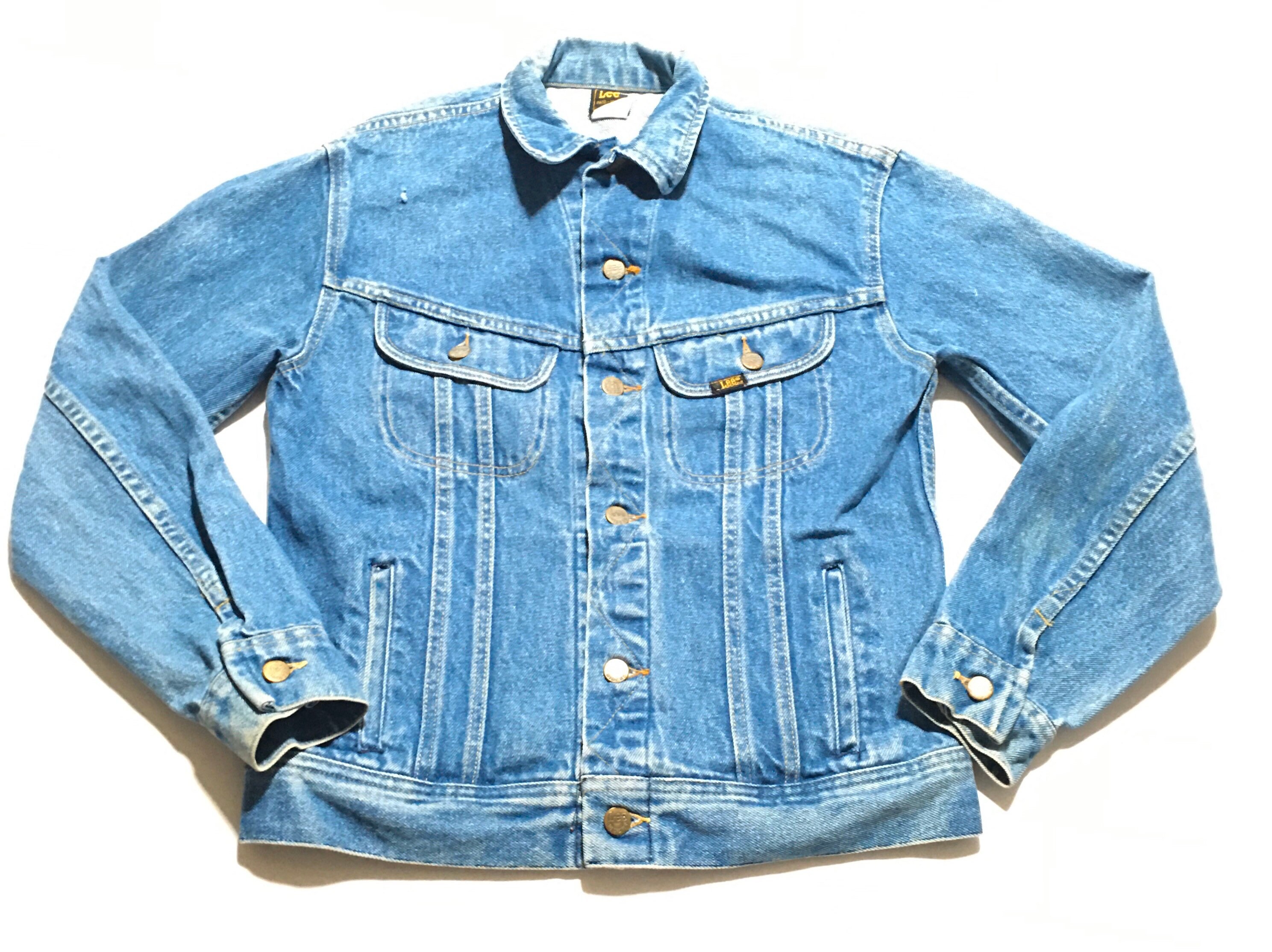 1960s LEE M.R. Distressed Denim Button 