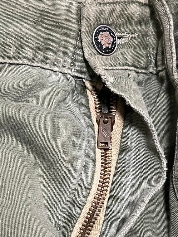 1940s WWII Military Thrashed Prentice Zipper Vintage … Gem