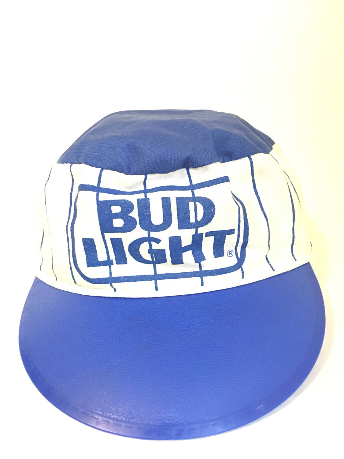 1980s BUD LIGHT Striped Vintage Fitted 