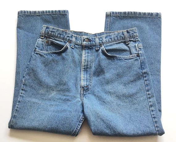 1990s LEVIS ORANGE TAB Distressed Vintage Flare B… - image 3